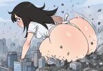 1girl ai_generated ass assquake big_ass breasts city_destruction debris destruction dondorodan729 earthquake falling_debris fundoshi fundoshilover101 giantess gigantic_ass huge_ass original original_character twerking