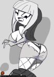 1girl 1girl 1girl ass ass_cleavage ass_crack back_view bare_shoulders bent_over big_ass big_ass big_breasts big_breasts black_and_white breasts butt_crack cartoon_network choker clenched_teeth crimson_(tdi) curvy detailed_background dress elbow_gloves embarrassed_underwear_female embarrassed_undressed_female english_text euf eyeshadow female_only fishnet fishnet_stockings gloves goth goth_girl gothic hourglass_figure human humiliation lipstick looking_back looking_down makeup manic47 mascara minidress multicolored_hair panties patreon sideboob standing tearing_clothes text the_ridonculous_race thong torn_clothes torn_dress total_drama_island two-tone_hair two_tone_hair underwear voluptuous wardrobe_malfunction wide_hips