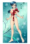 1girl ami_mizuno big_breasts bishoujo_senshi_sailor_moon blue_eyes blue_hair breasts dark_vanessa dark_vanessa_(artist) female female_only looking_at_viewer mizuno_ami mostly_nude nipples sailor_mercury sailor_moon short_hair solo standing