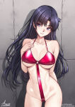 1girl adsouto adult_swim alluring athletic_female bikini bishoujo_senshi_sailor_moon bishoujo_senshi_sailor_moon_r bishoujo_senshi_sailor_moon_r_the_movie bishoujo_senshi_sailor_moon_s bishoujo_senshi_sailor_moon_s_the_movie bishoujo_senshi_sailor_moon_supers bishoujo_senshi_sailor_moon_supers_the_movie black_hair cleavage collarbone fit_female groin high_res lips long_hair medium_breasts pin_up purple_eyes red_slingshot_swimsuit rei_hino sling_bikini slingshot_swimsuit smile swimsuit toei_animation toonami