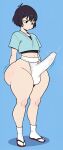 1boy 1femboy ai_generated ass big_ass erection erection_under_clothes femboy fundoshi fundoshilover101 huge_ass original original_character tabi_socks