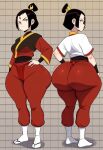 1girl ai_generated ass avatar:_the_last_airbender azula big_ass breasts fundoshi fundoshilover101 huge_ass nickelodeon tabi_socks