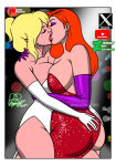 2_girls ass bare_shoulders big_ass big_breasts blonde_female blonde_hair breast_press breasts cleavage closed_eyes collarbone cool_world couple crossover disney dress duo elbow_gloves eyeshadow female/female female_only gloves holli_would huge_ass hugging jessica_rabbit kaywest kissing lips lipstick long_dress long_hair love makeup medium_breasts multiple_girls mutual_yuri neck orange_hair pink_lipstick purple_eyeshadow purple_gloves red_dress red_lipstick romantic romantic_couple short_hair side_slit sideboob standing straight_hair strapless strapless_dress thick_thighs thighs white_dress white_gloves who_framed_roger_rabbit yuri