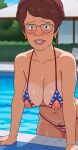  bikini breasts erect_nipples glasses king_of_the_hill looking_at_viewer peggy_hill pubic_hair thighs 