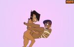 1boy 1girl 1girl balls bondage implied_rape mal_(tdi) male mastr7up pussy stephanie_(tdi) testicle the_ridonculous_race total_drama_island