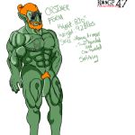 abs beard male muscle nipples orc pecs pubic_hair reference_sheet solo