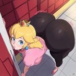 1girl ai_generated ass big_ass breasts fundoshilover101 huge_ass mario_(series) nintendo princess_peach