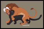 cum female feral furry hetero lion male panther