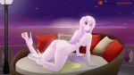 1_girl 1girl all_fours ass equestria_girls female female_only fishnet_clothes fleur_de_lis fleur_de_lis_(mlp) friendship_is_magic functionally_nude functionally_nude_female high_heels long_hair looking_back my_little_pony no_bra no_panties on_all_fours outdoor outside platform_heels pussy solo underwear