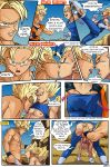 2boys dragon_ball_z duo kakarot male male_only naked nude sex son_goku spanish_text vegeta yaoi