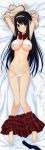  1girl absurd_res barefoot black_hair dakimakura feet high_res kisaragi_myau long_hair long_image nanami_shion tall_image toes underwear 