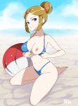  1girl 1girls breasts breasts_out nintendo nipples nude nude_female pokemon r3dfive swimmer_(pokemon) tagme 