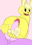  2boys 5_toes anthro balls beaver bunny cotton_tail cuddles cuddles_(htf) cyborg-steve edit feet foot_fetish foot_play footjob furry genitals happy_tree_friends humanoid_feet lagomorph leporid male/male mammal mondo_media penis purple_fur rabbit reverse_footjob sex soles testicle toes tongue tongue_out toothy toothy_(htf) yaoi yellow_fur 