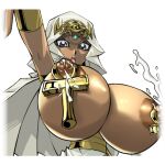 big_breasts bimbo breast_milk breasts dark-skinned_female dark_skin gigantic_breasts huge_breasts huge_nipples hyper_breasts ishizu_ishtar lactation large_breasts milk nipple_piercing nipples piercing topless yu-gi-oh! yu-gi-oh!_duel_links yu-gi-oh!_duel_monsters