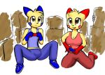  anthro big_breasts breasts bulge female glint hyper male milkjunkie minun nintendo norithics plain_background plusle pokemon pokemorph rodent spark video_games white_background 