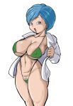  1girl 1girl attractive beautiful_female beautyful big_breasts bikini bitch blue_hair bodysuit breasts bulma dragon_ball dragon_ball_super excited excited_for_sex exhibitionism female_focus female_pervert female_pov female_pubic_hair female_sub femdom hooker nipples perfect perfection pervert prostitute prostitution provocating provocative sex_invitation sexually_suggestive short_hair submission 