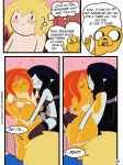  1boy 2_girls adventure_time age_difference areola big_breasts black_hair blush bra breasts cartoon_network comic drpizzaboi1 english_text fingering finn_the_human flame_princess grey_skin inkershike jake_the_dog kissing long_hair marceline masturbation masturbation mature_female mature_woman nipples older_female orange_hair orange_skin page_7 page_number pale_skin panties panties_down pussy stockings straight_hair text threesome undressing vaginal_masturbation vampire younger_female younger_male yuri 