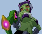  alien_girl ambiguous_pov attea ben_10 big_breasts bikini coolerinker drooling green_skin incursean inker_comics inkershike monster pov smile tagme tongue tongue_out weapon 