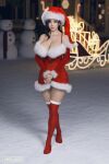 alluring big_breasts christmas christmas_outfit cleavage dead_or_alive dead_or_alive_xtreme dead_or_alive_xtreme_2 dead_or_alive_xtreme_3 dead_or_alive_xtreme_3_fortune dead_or_alive_xtreme_beach_volleyball dead_or_alive_xtreme_venus_vacation loveluv69 pin_up santa_outfit sayuri_(doa) tecmo