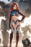  1girl mecha original original_character pilot robot 