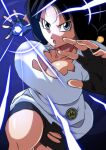  1girl bursting_breasts dragon_ball eighteenetzel female_only huge_breasts tagme torn_clothes videl 