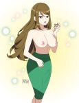 1girl 1girls aroma_lady_(pokemon) breasts breasts_out nintendo nipples nude nude_female pokemon r3dfive tagme