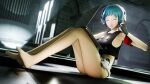 3d amateurthrowaway barefoot bottomless computer evoker high_res laptop persona persona_3 tagme yamagishi_fuuka yellow_eyes