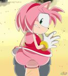 amy_rose big_penis erinaceinae_humanoid fanart furry green_eyes hedgehog kangarart medium_breasts mobian_(species) pink_fur red_dress sega short_hair size_difference sonic_the_hedgehog_(series) video_game_character video_game_franchise white_gloves