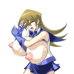  alexis_rhodes asuka_tenjouin big_breasts bimbo breasts breasts_out breasts_out_of_clothes breasts_outside gigantic_breasts gigantic_nipples huge_breasts huge_nipples hyper_breasts large_breasts nipples school_uniform schoolgirl tenjouin_asuka topless yu-gi-oh! yu-gi-oh!_duel_links yu-gi-oh!_gx 