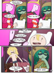 1boy 2_girls adventure_time aunt_maire comic coolerinker english_text ffm_threesome finn_the_human green_hair huntress_wizard inker_comics inkershike page_3 page_number pink_hair princess_bubblegum threesome