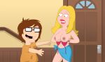 american_dad big_breasts breasts_out erect_nipples francine_smith glasses gp375 shaved_pussy steve_smith thighs