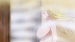 big_breasts blonde_hair closed_eyes completely_nude_female elf-san_wa_yaserarenai elf_ears elf_female elfuda plus-sized_elf pointy_ears steam