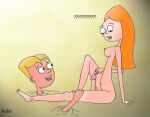  1girl candace_flynn disney helix human jeremy_johnson male nipples phineas_and_ferb straight tagme 