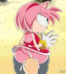  after_sex amy_rose cum_inside erinaceinae_humanoid fanart furry green_eyes hedgehog kangarart medium_breasts mobian_(species) pink_fur red_dress sega short_hair sonic_the_hedgehog_(series) video_game_character video_game_franchise white_gloves 