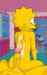 ass bart_simpson brother_and_sister cum_on_body erection evilweazel_(artist) huge_penis incest lisa_simpson nude the_simpsons