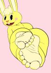 5_toes barefoot bunny cuddles cuddles_(htf) cyborg-steve edit feet foot_focus fuckboy furry happy happy_tree_friends humanoid_feet inviting lagomorph leporid lying mondo_media presenting_feet rabbit rosy_cheeks soles toes