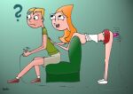  1girl candace_flynn disney helix human jeremy_johnson male nipples phineas_and_ferb tagme 