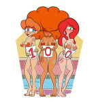  3_girls absolutely_nothing_on afro awkward awkward_smile barefoot big_breasts blush blush blushing_profusely breasts cartoon_network closed_eyes completely_naked completely_nude completely_nude_female covering covering_crotch covering_pussy covering_self disney embarrassed embarrassed_nude_female enf hair_over_one_eye holding_sign huge_nipples jessica_rabbit knees_together_feet_apart looking_at_viewer milestone_celebration miss_bellum multiple_girls naked_female nipples nude nude nude_female open_eyes open_mouth pool poolside powerpuff_girls public_nudity red_hair red_hot_riding_hood redhead sara_bellum tex_avery tiptoes turner_entertainment wet wet_body wet_skin who_framed_roger_rabbit zarnacius 