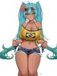  brazilian_miku fanart miku_hatsune tagme white_background 