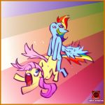 fluttershy friendship_is_magic futanari gif in_pain my_little_pony rainbow_dash scream screaming supersatanson vaginal