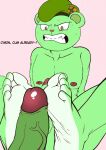  5_toes anthro bear beret boys command cyborg-steve dialogue edit eyebrows fangs feet fliqpy fliqpy_(htf) foot_fetish foot_play footjob furry genitals green_fur happy_tree_friends high_res humanoid_feet jerk_off_instructions joi lifty lifty_(htf) looking_down male/male mammal mondo_media narrowed_eyes nipples penis raccoon sex sweat teeth teeth_clenched toes ursid yaoi yaoi 