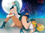 2_girls bleach blonde_hair cowboy_tanaka edit green_hair lexus_(artist) nelliel_tu_odelschwanck photoshop sailor_moon_(cosplay) tia_harribel yuri