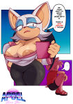 amy_rose apsel_bluestar apseltheblue bat bat_ears bat_wings big_breasts breast_slip chiropteran cleavage erinaceinae_humanoid eyeshadow furry green_eyes hedgehog mammal medium_breasts membrane_(anatomy) membranous_wings mobian_(species) nipples pink_fur red_dress rouge_the_bat sad sega short_hair sonic_the_hedgehog_(series) talking_to_viewer tan_skin teal_eyes video_game_character video_game_franchise white_gloves white_hair wings