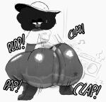  afro big_ass clapping_cheeks dark_skin fazzinart femboy hat huge_ass jayden_(fazzinart) oil sweat 