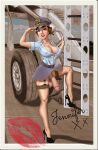  1950s 1futa abacusrepair big_breasts fuanari military military_uniform postcard retro vintage 