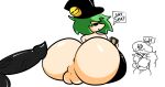 1girl 2boys balls big_ass big_penis blox1010(oc) femboy femboy_on_male green_hair hat jp20414(artist) mr.jeffrey phone vinhad00 yaoi