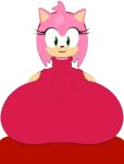  1boy 1girl 2d 2d_(artwork) 2d_animation 2d_artwork amy_rose balls beat_banger big_breasts big_penis clothed_female_nude_male female_focus gif green_eyes huge_breasts huge_cock knuckles_the_echidna light-skinned_female light_skin male_pov paizuri paizuri_under_clothes pink-skinned_female pink_hair sonic_the_hedgehog straight toriel_beat_banger 