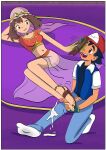  ash_ketchum foot_fetish foot_folk foot_sniffing foot_worship footjob may_(pokemon) pokemon 