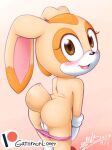  10s 1girl 2019 animal_ears anthro anus artist_name ass bare_ass blush brown_eyes cleft_of_venus cream_the_rabbit cub dated female furry furry_female gatomonlover gloves long_ears looking_at_viewer looking_back mobian_(species) nude nude_female open_mouth panties panty_pull pink_background pussy rabbit_humanoid rabbit_tail sega shoes smile solo sonic_(series) standing tail underwear white_gloves young 