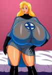  ai_generated big_ass blonde_hair blue_eyes fantastic_four gigantic_breasts marvel see-through_clothes self_upload stable_diffusion sue_storm 